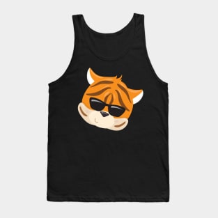 Cool Tiger Face Tank Top